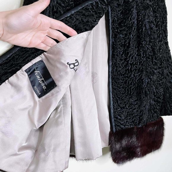 ⚡️SOLD⚡️ vintage fontana persian lamb opera coat - size small - Picture 6 of 10